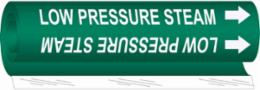 Low Pressure Steam Pipe Marker, 8" H x 5" W, Fits Pipes 0.5" Dia. Thru 1.375" Dia.