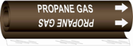 PROPANE GAS Pipe Marker, 9" H x 8" W, Fits Pipes 1.5" Dia. Thru 2.375" Dia.