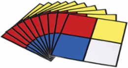 NFPA Diamond Labels, 2.5" H x 2.5" W x 0.004" D