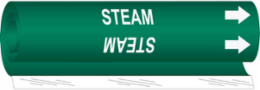 Steam Pipe Marker, 9" H x 8" W, Fits Pipes 1.5" Dia. Thru 2.375" Dia.