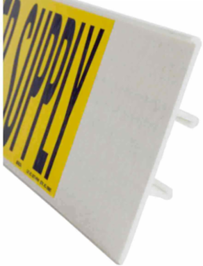 VENT Pipe Marker, 4" H x 24" W, Fits Pipes 8" Dia. or Larger