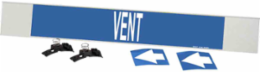VENT Pipe Marker, 4" H x 24" W, Fits Pipes 8" Dia. or Larger