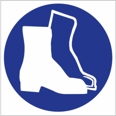 Boots Symbol Labels, 1.125 Inch H x 1.125 Inch W, Card of 16, Durable Vinyl