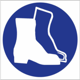 Boots Symbol Labels, 1.125 Inch H x 1.125 Inch W, Card of 16, Durable Vinyl