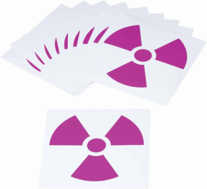 Specific Hazard Symbol Labels, 6" H x 6" W x 0.004" D