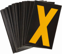 1.875 Inch H x 1.375 Inch W Reflective Number and Letter Labels, Pack of 25