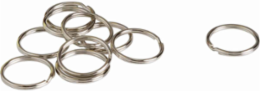 Nickel Plated Key Ring, 1" H, Metal