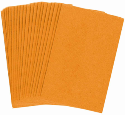Reflective Number and Letter Labels, 1.5 Inch H x 1 Inch W, Pack of 25, Black on Orange