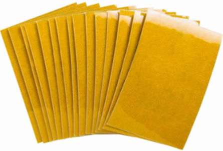 Bradylite Reflective Number Labels, Pack of 25, Yellow, 1.5 Inch H x 1 Inch W