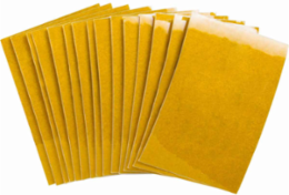 Bradylite Reflective Number Labels, Pack of 25, Yellow, 1.5 Inch H x 1 Inch W