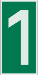 Glow in the Dark Sign, 6 Inch H x 3 Inch W, Photoluminescent Polyester