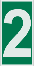 Glow in the Dark Sign, 6 Inch H x 3 Inch W x 0.008 Inch D, Abrasion & Chemical Resistant