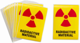 Hazard Id Radioactive Material, 4" H x 2.875" W