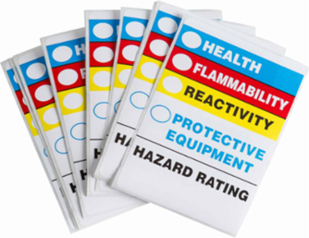 Hazard Id Hazard Rating, 4" H x 2.875" W