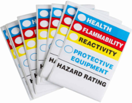 Hazard Id Hazard Rating, 4" H x 2.875" W