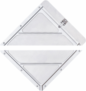 SLIDE-IN PLACARD HOLDER - SPLIT FRAME, 10.75" H x 10.75" W