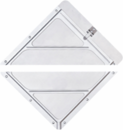 SLIDE-IN PLACARD HOLDER - SPLIT FRAME, 10.75" H x 10.75" W