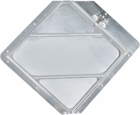 SLIDE-IN PLACARD HLDR,2 CLIPPED CORNERS, 10.75" H x 10.75" W