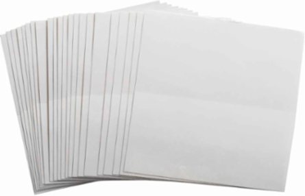 Overlaminate Label, 4.5" H x 4.5" W, Pack of 100