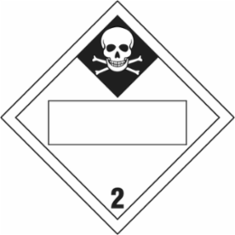Dot Vehicle Placards Sign, 10.75" H x 10.75" W x 0.004" D, Vinyl