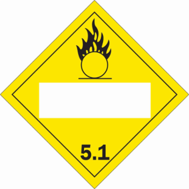 Sign 10.75 Inch H x 10.75 Inch W, Durable Vinyl, Black/Yellow on White