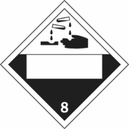 Dot Vehicle Placard Sign, 10.75" H x 10.75" W x 0.004" D, Vinyl