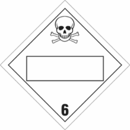 Vinyl Vehicle Placard Sign 10.75 Inch H x 10.75 Inch W, Self-Adhesive, Non-Reflective