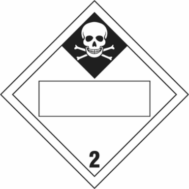 Dot Vehicle Placards Sign, 10.75" H x 10.75" W x 0.024" D, Paper