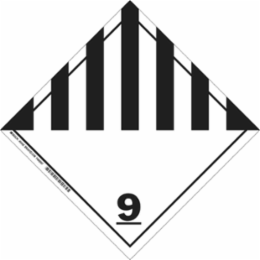 9 Sign 10.75 Inch H x 10.75 Inch W x 0.1 Inch D, Fiberglass, Outdoor Use