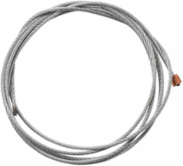 Lockout Cables 0.125 in Dia x 8 ft L Steel Silver
