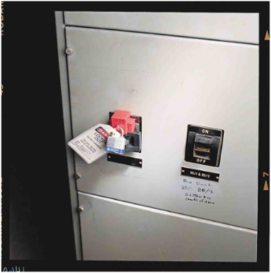 Oversized Clamp-On Breaker Lockout Device, 2-1/4 Inch Wide, 480/600V, Plastic