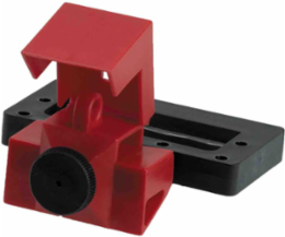 Oversized Clamp-On Breaker Lockout Device, 2-1/4 Inch Wide, 480/600V, Plastic
