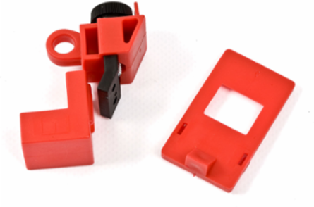 Lockout Device, 120/277V Clamp-On, Single-Pole, Dimensions 2.205 x 0.95 x 0.35 Inch