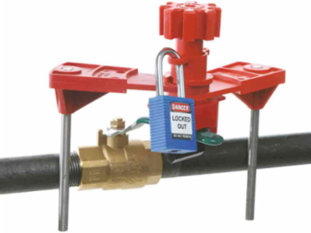 Blocking Arm for Large Valve Lockouts, 224.10 mm Width, 179.10 mm Height, Glass-Reinforced Nylon