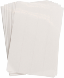 Clear Overlaminate for Padlock Labels, 1 Inch x 6 Inch, Polyester Film