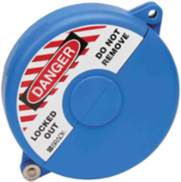 Gate Valve Lockout Device, 6.75 Inch Diameter, Polypropylene, Hinged