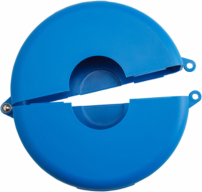 Gate Valve Lockout Device, Polypropylene, 12.53 Inch Lockout Width, Hinged Design