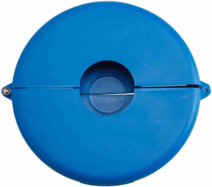 Gate Valve Lockout Device, Polypropylene, 4.11 Inch Knockout, 3 Inch Height