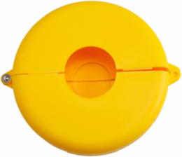Gate Valve Lockout Device, 10.52 Inch Diameter, Polypropylene, Hinged Design