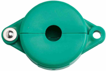 Gate Valve Lockout Device, 2.78 Inch Diameter, Polypropylene, Hinged Lockout Type