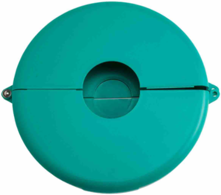 Gate Valve Lockout Device, Green, Fits Valve Handles Diameter 10" to 13"