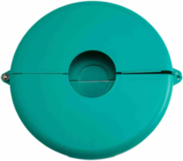 Gate Valve Lockout Device, Green, Fits Valve Handles Diameter 10" to 13"