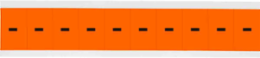 Outdoor Utility Pressure Sensitive Vinyl Dash Labels - 2" H, Black on Orange