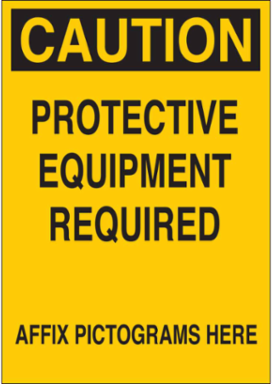 Caution Sign, 20 Inch H x 14 Inch W, Fiberglass, Abrasion-Resistant, Outdoor Use
