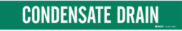 Condensate Drain Pipe Marker, 2.25" H x 14" W, Fits Pipes 2.5" Dia. Thru 7.875" Dia.