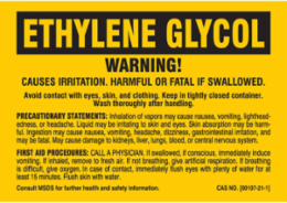 WARNING! CAUSES IRRITATION. HARMFUL OR FATAL IF SWALLOWED…, 3.5" H x 5" W, Black on Yellow, Pack of 25 Labels