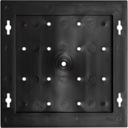 Braille Sign Frame 8 Inch x 8 Inch, Black, Plastic, Wall Mount, Rigid