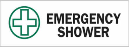 Emergency Shower Sign
