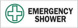 Emergency Shower Sign