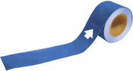 Blank Pipe Marker 2 Inch H x 12 Inch W, Self-Adhesive, Fits Pipes 2.5 to 6 Inch Diameter